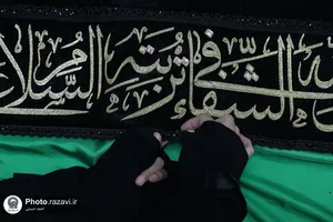 آماده سازی پوش ضریح مطهر رضوی به مناسبت ماه محرم
