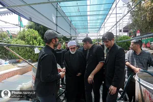 بازدید تولیت آستان قدس رضوی از موکب بنیاد رضوی