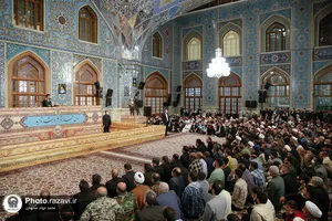 سخنرانی نوروزی رهبر معظم انقلاب در حرم مطهر رضوی