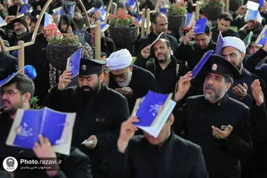 مراسم احیا شب بیست و یکم ماه مبارک رمضان در حرم مطهر رضوی-3