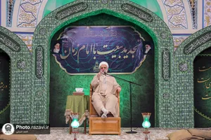 اجتماع تجدید بیعت با امام زمان (عج) در حرم مطهر رضوی