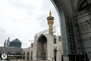 بازدید اعضای بنیاد حفظ و نشر آثار دفاع مقدس از پروژه های عمرانی حرم مطهر رضوی