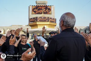 عزاداری تاسوعای حسینی در حرم مطهر رضوی-1