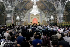 مراسم عزاداری روز شهادت امام جواد علیه السلام در رواق امام خمینی حرم مطهر رضوی