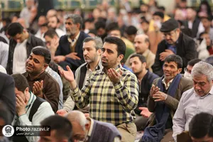 مراسم احیا شب نیمه شعبان در حرم مطهر رضوی