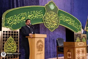 اقامه نماز آیات در حرم مطهر رضوی