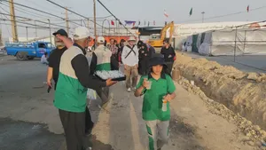 آغاز خدمت&zwnj;رسانی موکب امام رضا (ع) استان البرز به زائران اربعین حسینی در مرز مهران+گزارش تصویری