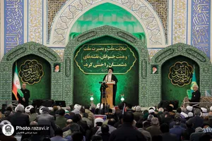 مراسم گرامیداشت حماسه ٩ دی در حرم مطهر رضوی