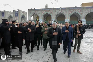 تشییع پیکر همسر سردار شهید عبدالحسین برونسی در مشهد