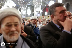 مراسم سالگرد ارتحال امام خمینی (ره) در حرم مطهر رضوی