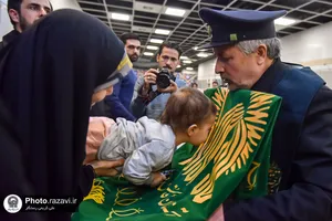 حضور خدام حرم مطهر رضوی در جمع شرکت کنندگان رویداد جان فدا