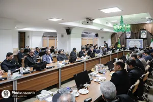 مراسم تکریم و معارفه مدیر خدمه حرم مطهر رضوی