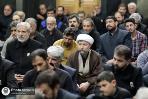 مجلس عزای دهه آخر صفر در حرم مطهر رضوی