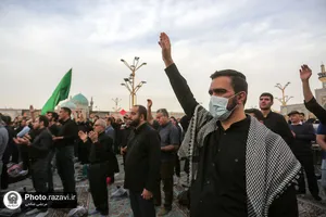 آیین چهارپایه خوانی در سالروز شهادت امیرالمومنین علیه السلام در حرم مطهر رضوی - 1