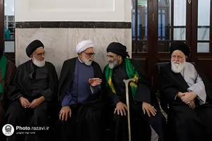 مراسم ترحیم حجت الاسلام والمسلمین سید جعفر طباطبایی در حرم مطهر رضوی
