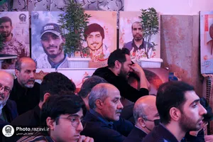 تشییع پیکر شهید گمنام در محفل اشک