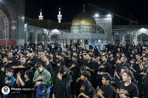 عزاداری هیئت&zwnj; رزمندگان ثارالله همدان در حسینیه حرم