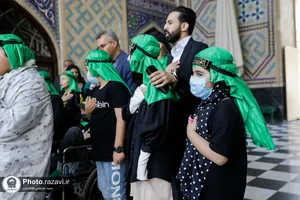 تشرف کودکان دارای بیماری خاص به حرم مطهر رضوی