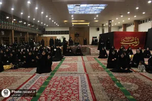 عزاداری شهادت حضرت زهرا(س) در باغ اردوگاه خاتون