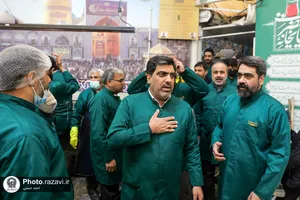 حضور جمعی از ذاکران اهل بیت در چایخانه حضرت رضا(علیه&zwnj;السلام)