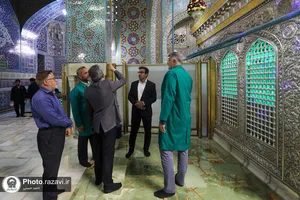 اصلاح نورپردازی روضه منور رضوی
