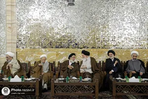 دیدار جمعی از علمای مشهد با شیخ ابراهیم زکزاکی و تولیت آستان قدس رضوی