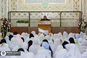 تشرف مددجویان موسسه خیریه توانبخشی همدم فتح المبین به حرم مطهر رضوی