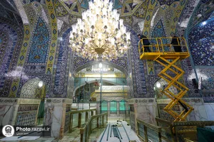 اصلاح نورپردازی روضه منور رضوی