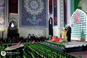آیین خطبه خوانی شب شهادت امام رضا علیه السلام در حرم مطهر رضوی - 3