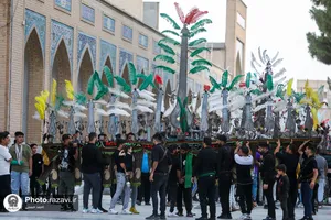 عزاداری هیئات مذهبی در مجموعه فرهنگی شهدای خواجه ربیع
