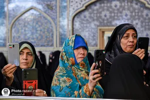 مراسم بزرگداشت شهید حجت&zwnj;الاسلام سیدحسن نصرالله در حرم مطهر رضوی