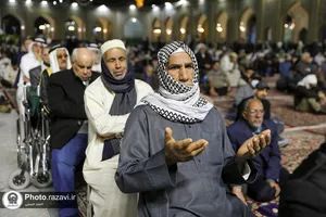 گردهمایی زائرین غیر ایرانی در حمایت از مردم فلسطین