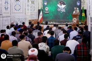 تشرف دانشجو معلمان شاهد و ایثارگر دانشگاه فرهنگیان به حرم مطهر رضوی