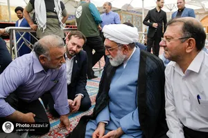 تشرف تولیت آستان قدس رضوی به حرم مطهر امیرالمومنین علیه&zwnj;السلام