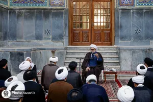 حضور تولیت آستان قدس رضوی در مدرسه دارالعلم
