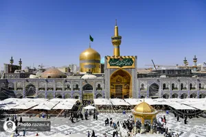 نصب کتیبه&zwnj; ولادت امام کاظم علیه&zwnj;السلام در حرم مطهر رضوی