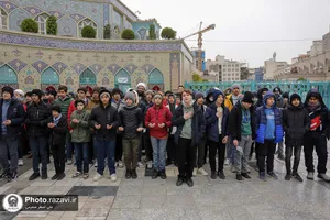 تشرف دانش آموزان استعداد درخشان مشهد به حرم مطهر رضوی