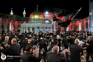 عزاداری سنتی شب ششم محرم در &laquo;حسینیه حرم&raquo;