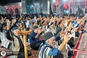 عزاداری هیأت&zwnj;های مذهبی استان چهارمحال و بختیاری در حسینیه حرم