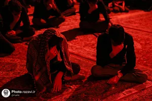 آیین سوگواری شب تاسوعای حسینی در دبیرستان امام رضا علیه السلام
