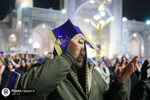 مراسم احیا شب بیست و یکم ماه مبارک رمضان در حرم مطهر رضوی - 3