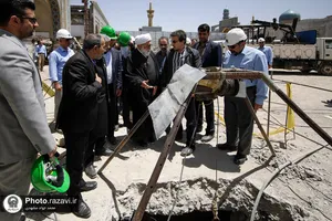 بازدید تولیت آستان قدس رضوی از پروژه&zwnj;های عمرانی حرم مطهر