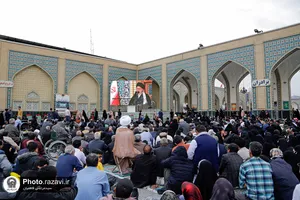 مراسم سخنرانی نوروزی رهبر معظم انقلاب اسلامی در حرم مطهر رضوی - 1