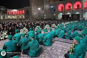 مراسم شام غریبان حضرت رضا(علیه&zwnj;السلام) در حرم مطهر رضوی