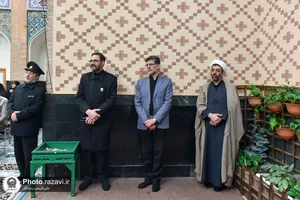 مراسم عزاداری خادمین حرم رضوی بمناسبت شهادت امام باقر علیه السلام