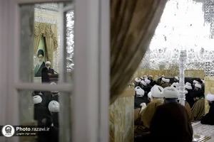 دیدار اعضاء مجمع خطبای حوزه علمیه خراسان با تولیت آستان قدس رضوی