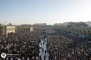 اقامه نماز عید فطر در حرم مطهر رضوی-1