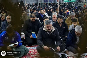 مراسم احیا شب قدر در گلزار شهدای خواجه ربیع