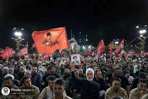 مراسم بزرگداشت چهلمین روز تدفین رهبر شهید انقلاب اسلامی در حرم مطهر رضوی