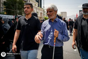 پیاده&zwnj;روی جاماندگان اربعین در مشهد -۱